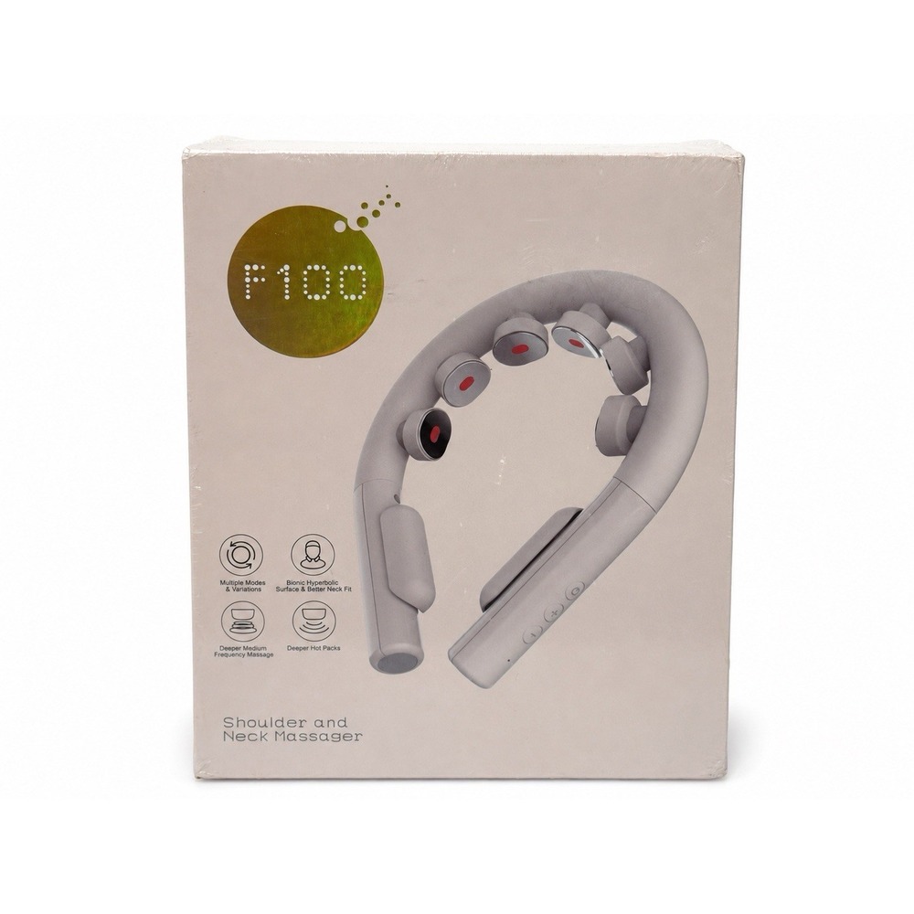 F100 Electric Shoulder & Neck Massager with Heat 3 Modes New Sealed